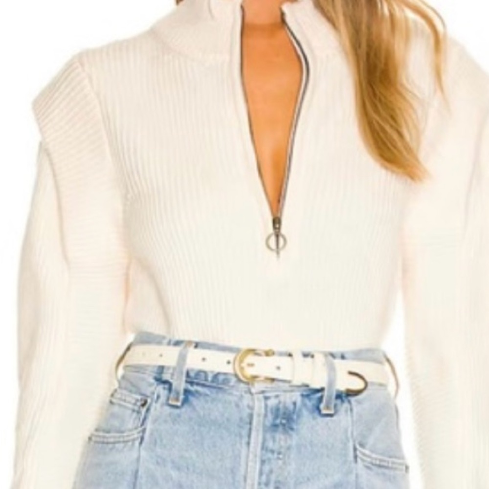 L'Academie Nonna Half Zip Sweater XS